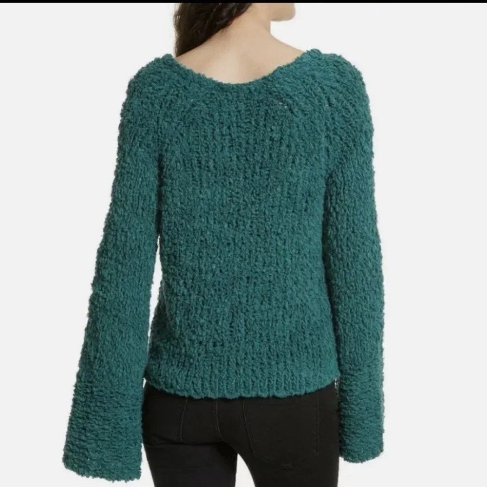 Free People, Sand Dune Sweater, Size Small in Teal